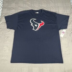 NFL Team Apparel Houston Texans Football Mens Size 2XL Navy Blue T-Shirt NWT